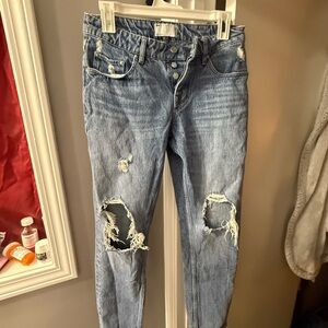 ASOS Light Blue Denim Button-Fly Jeans